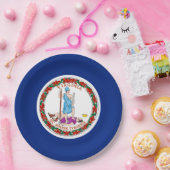 Assiettes En Carton Conception du drapeau de l'État de Virginie (Fête)