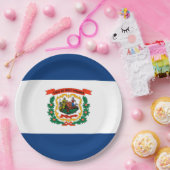 Assiettes En Carton Conception du drapeau de l'État de Virginie-Occide (Fête)