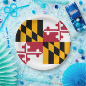 Assiettes En Carton Conception du drapeau de l'État du Maryland (Fête)
