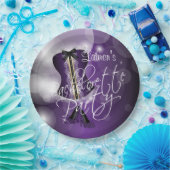 Assiettes En Carton Conception d'une partie de bachelorette violette (Fête)