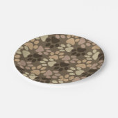 Assiettes En Carton Conception Empreinte de patte (Angle)