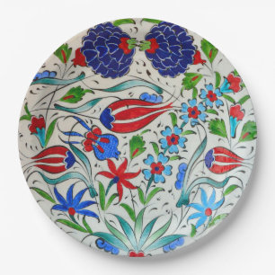Assiettes En Carton Conception florale turque