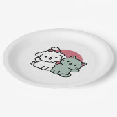 Assiettes En Carton Conception "Fur-Real Friends Forever" (Angle)