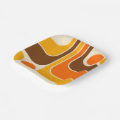 Assiettes En Carton Conception géométrique du style rétro de la mi-ann (Angulaire)