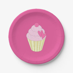 Assiettes En Carton Conception illusima Rose