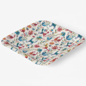 Assiettes En Carton Conception inspirée d'Otomi (Angulaire)