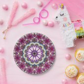 Assiettes En Carton conception mandala (Fête)