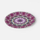 Assiettes En Carton conception mandala (Angle)