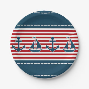 Assiettes En Carton Conception marine