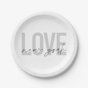 Assiettes En Carton Conception moderne, urbaine et cool simple de Love