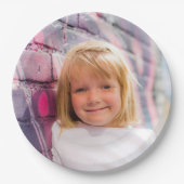 Assiettes En Carton Conception personnalisée d'une photo personnelle (Devant)