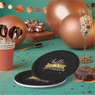 Assiettes En Carton Conception personnalisée pour 30 ans d'anniversair