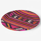 Assiettes En Carton Conception rose indienne indigène de texture (Angle)