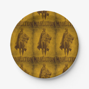 Assiettes En Carton Conception Statuesque d'Alexander Hamilton