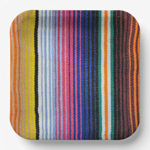 Assiettes En Carton Conception traditionnelle mexicaine Fiesta