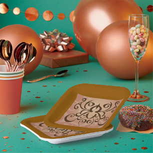 Assiettes En Carton Conception tribale