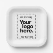 Assiettes En Carton Concevez votre propre (Recto)