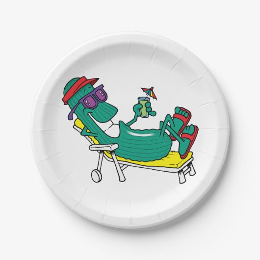 Assiettes En Carton Concombre cool (Devant)