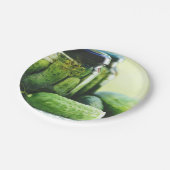 Assiettes En Carton Concombre vert pour les sachets de nourriture de G (Angle)
