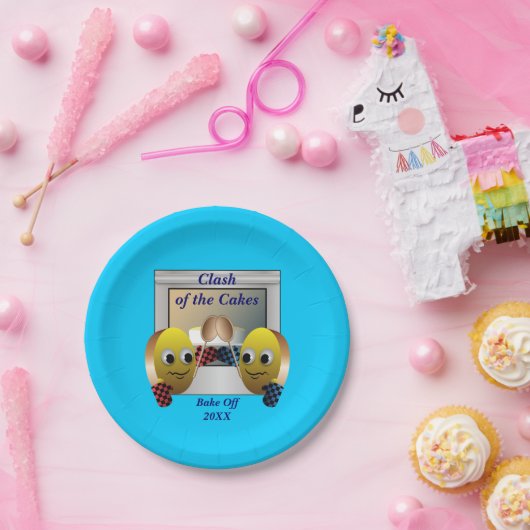 Assiettes En Carton Concours de cuisson au gâteau (Fête)