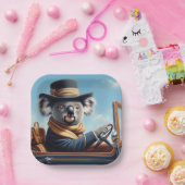 Assiettes En Carton Conduite de Koala (Fête)