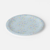 Assiettes En Carton Confetti Blue 1er anniversaire (Angle)