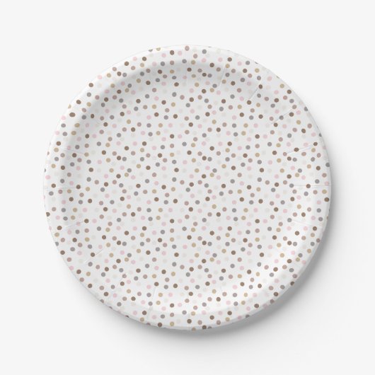 Assiettes En Carton Confetti Chic (Points) (Devant)