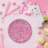 Assiettes En Carton Confetti Coeur multicolore2 (Fête)