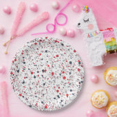 Assiettes En Carton Confetti de baseball, PLAQUES DE PARTI PAPIER-Tran (Fête)