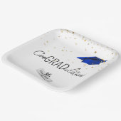 Assiettes En Carton Confetti d'or et Casquette bleu 2025 (Angulaire)