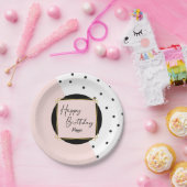 Assiettes En Carton Confetti Dots Feminine tendance fête d'anniversair (Fête)