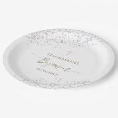 Assiettes En Carton confetti parties scintillant conception Baptême (Angle)