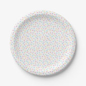 Assiettes En Carton Confetti Pastels (Points) (Devant)