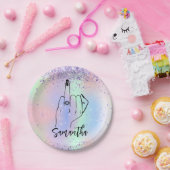 Assiettes En Carton Confetti Sparkly Bachelorette Party | Fête nuptial (Fête)