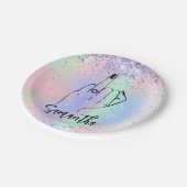 Assiettes En Carton Confetti Sparkly Bachelorette Party | Fête nuptial (Angle)