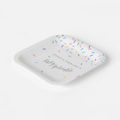 Assiettes En Carton Confetti Sprinkles Baby Sprinkle Invitations (Angulaire)