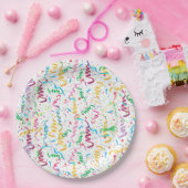 Assiettes En Carton Confettis et Serpentin Célébration Fête d'annivers (Fête)