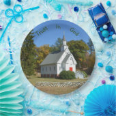 Assiettes En Carton Confiance en Dieu Eglise (Fête)