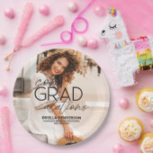 Assiettes En Carton ConGRADulations Plaques de papier de graduation (Fête)