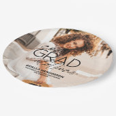 Assiettes En Carton ConGRADulations Plaques de papier de graduation (Angle)