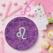 Assiettes En Carton Connexion Leo Zodiac sur Camion numérique Fuchsia  (Fête)