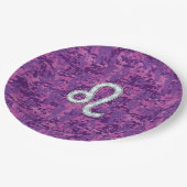 Assiettes En Carton Connexion Leo Zodiac sur Camion numérique Fuchsia  (Angle)