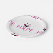 Assiettes En Carton Conscience de cancer du sein (Angle)