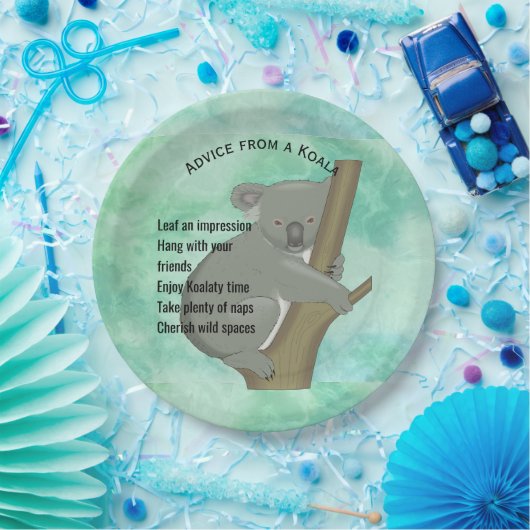 Assiettes En Carton Conseil d'une plaque de papier Koala Design (Fête)