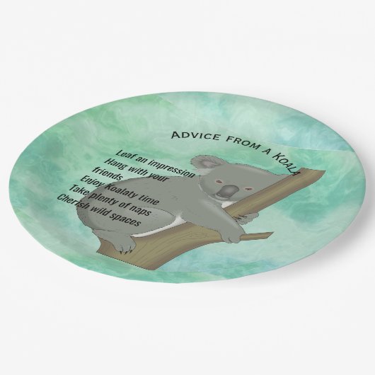 Assiettes En Carton Conseil d'une plaque de papier Koala Design (Angle)