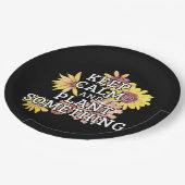 Assiettes En Carton Conserver le calme et quelque chose de Plante - Ga (Angle)