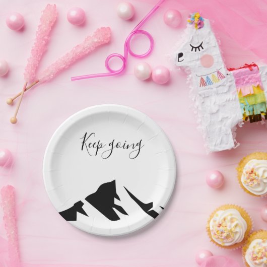 Assiettes En Carton Conserver Noir Moderne En Simple (Fête)