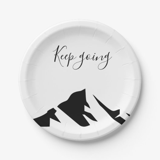 Assiettes En Carton Conserver Noir Moderne En Simple (Devant)