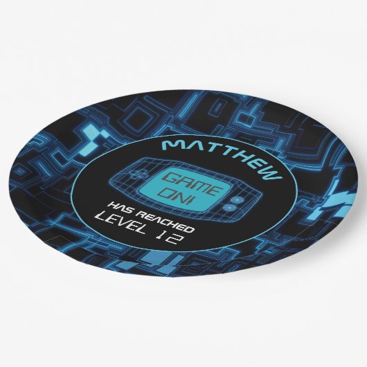 Assiettes En Carton Console de poche Blue Glow (Angle)