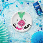 Assiettes En Carton Consommation positive de betteraves - Incroyable (Fête)